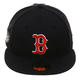 Pre-order Exclusive New Era 59Fifty Boston Red Sox 2004  World Series Patch, Pink Undervisor - Navy