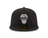 Pre-Order Exclusive New Era 59Fifty Baltimore Ravens Sugar Skull Hat - Black