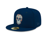 Pre-Order Exclusive New Era 59Fifty Denver Broncos Sugar Skull Hat - Navy