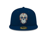 Pre-Order Exclusive New Era 59Fifty Denver Broncos Sugar Skull Hat - Navy