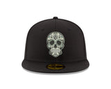 Pre-Order Exclusive New Era 59Fifty Oakland Raiders Sugar Skull Hat - Black