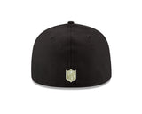 Pre-Order Exclusive New Era 59Fifty New Orleans Saints  Sugar Skull Hat - Black