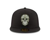 Pre-Order Exclusive New Era 59Fifty New Orleans Saints  Sugar Skull Hat - Black