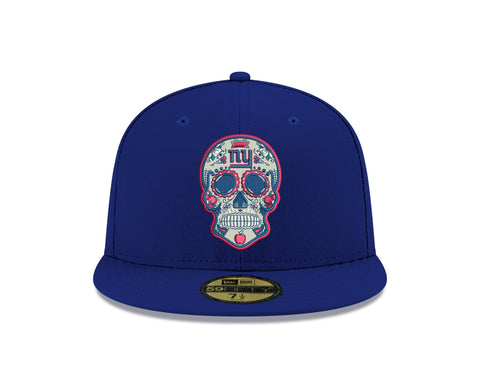 Pre-Order Exclusive New Era 59Fifty New York Giants Sugar Skull Hat - Royal