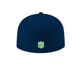 Pre-Order Exclusive New Era 59Fifty Seattle Seahawks Sugar Skull Hat - Navy