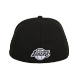 Exclusive New Era 59Fifty Los Angeles Lakers LA Hat - Black