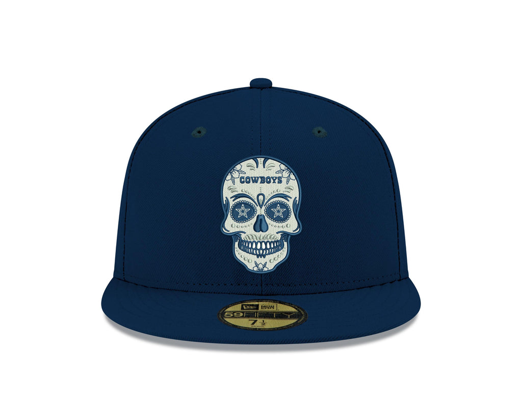 Pre-Order Exclusive New Era 59Fifty Dallas Cowboys Sugar Skull Hat - Navy