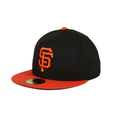 New Era 59Fifty San Francisco Giants 2010 World Series Patch Hat - Black, Orange