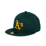 Exclusive New Era 59Fifty Oakland Athletics 1989 World Series Patch Hat - Green