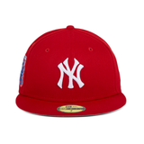 Exclusive New Era 59Fifty New York Yankees 1978 World Series Patch Hat - Red, White