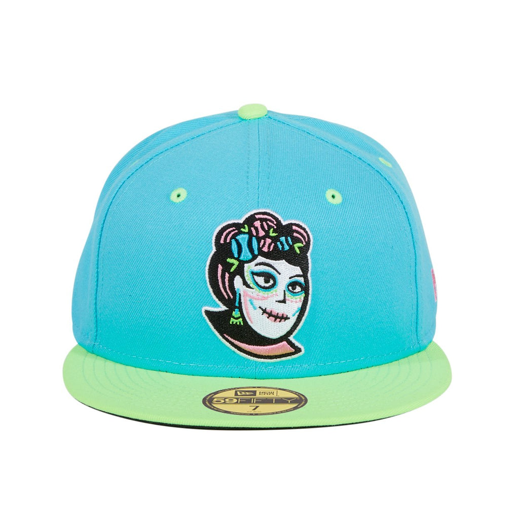 New Era 59Fifty Copa20 Idaho Falls Madres Hat - 2T Neon Blue, Light Green