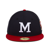 New Era 59Fifty Milwaukee Braves 1957 World Series Patch Hat - 2T Navy, Red