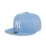 Exclusive New Era 59Fifty New York Yankees World Series 1996 Patch Hat - Light Blue, White