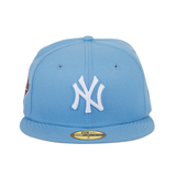 Exclusive New Era 59Fifty New York Yankees World Series 1996 Patch Hat - Light Blue, White