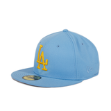 Exclusive New Era 59Fifty Los Angeles Dodgers All Star Game 1959 Patch Hat - Light Blue, Gold