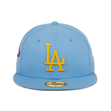 Exclusive New Era 59Fifty Los Angeles Dodgers All Star Game 1959 Patch Hat - Light Blue, Gold