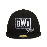 WWE New Era 59fifty New World Order 4 Life Hat - Black, White