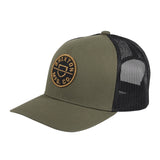 Brixton Forte Mesh Trucker Snapback Hat - Olive