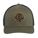 Brixton Forte Mesh Trucker Snapback Hat - Olive