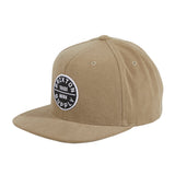 Brixton Oath III MP Snapback Hat - Khaki