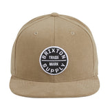 Brixton Oath III MP Snapback Hat - Khaki