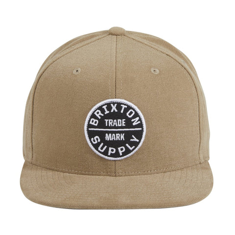 Brixton Oath III MP Snapback Hat - Khaki