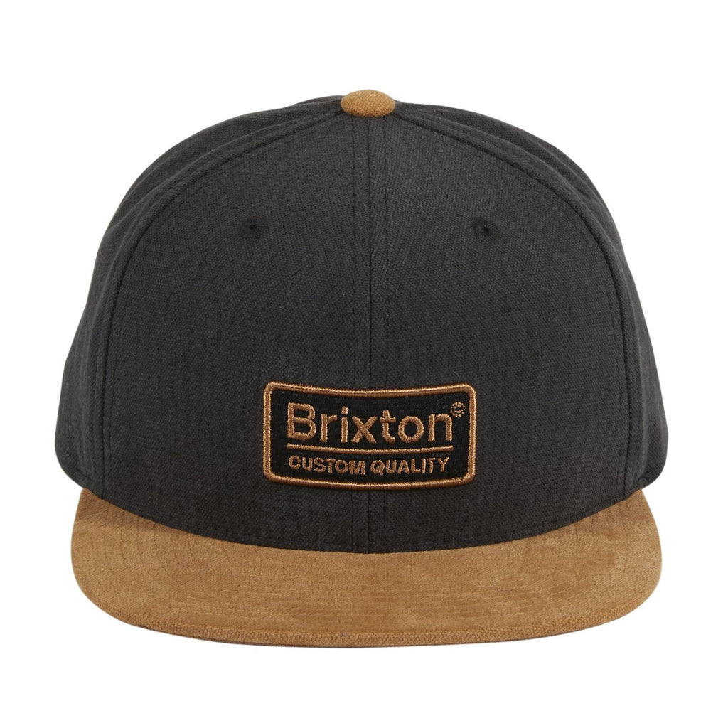 Brixton Palmer III MP Snapback Hat -  Black, Tan