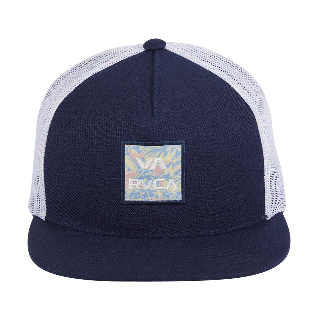 RVCA ATW Print Trucker Snapback Hat - Navy