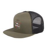 RVCA Atw Print Trucker Snapback Hat - Olive