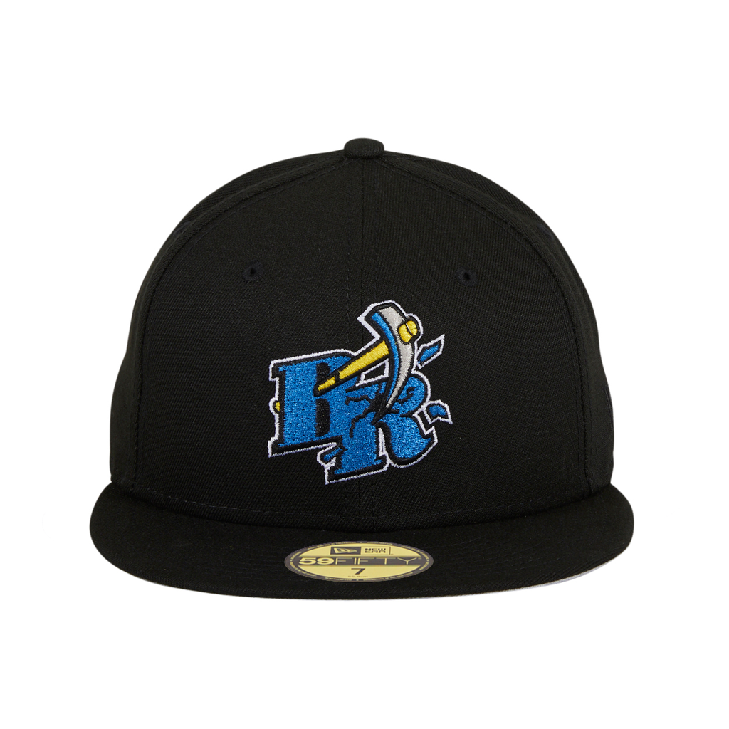 Exclusive New Era 59Fifty Wilmington Blue Rocks BR Hat - Black