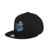 Exclusive New Era 59Fifty Wilmington Blue Rocks BR Hat - Black