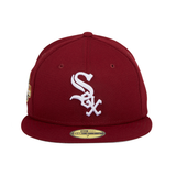 Exclusive New Era 59Fifty Chicago White Sox 2005 World Series Patch Hat - Cardinal, White