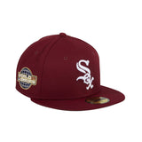 Exclusive New Era 59Fifty Chicago White Sox 2005 World Series Patch Hat - Cardinal, White