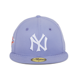 Pre-order Exclusive New Era 59Fifty New York Yankees 1947 World Series Patch Hat - Lavender