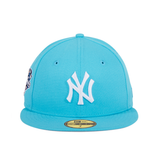 Pre-order Exclusive New Era 59Fifty New York Yankees 2000 World Series Patch Hat - Neon Blue