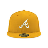 Pre-order Exclusive New Era 59Fifty Atlanta Braves 2017 Inaugural Patch W/ Grey UV Hat - Gold, White