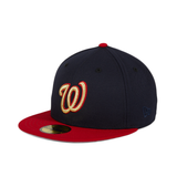 Pre-order Exclusive New Era 59Fifty Washington Nationals World Series 2019 Champions Patch Hat - 2T Navy, Red