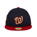 Pre-order Exclusive New Era 59Fifty Washington Nationals World Series 2019 Champions Patch Hat - 2T Navy, Red