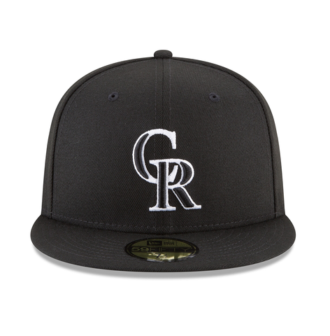 Pre-order Exclusive New Era 59Fifty Colorado Rockies Pink Undervisor Hat - Black, White