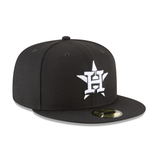 Pre-order Exclusive New Era 59Fifty Houston Astros Pink Undervisor Hat - Black, White