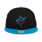 Pre-Order Exclusive New Era 59Fifty Florida Marlins Batting Practice Spring Training 2020 Patch Hat - 2T Black, Blue