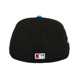 Pre-Order Exclusive New Era 59Fifty Florida Marlins Batting Practice Spring Training 2020 Patch Hat - 2T Black, Blue