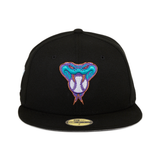 Pre-Order Exclusive New Era 59Fifty Arizona Diamondbacks Snake Head Spring Training 2020 Patch Hat - Black, Teal, & Purple