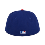 Pre-Order Exclusive New Era 59Fifty Texas Rangers 1972 Spring Training 2020 Patch Rail Hat - White, Royal & Red