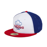 Pre-Order Exclusive New Era 59Fifty Texas Rangers 1972 Spring Training 2020 Patch Rail Hat - White, Royal & Red