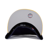 Pre-Order Exclusive New Era 59Fifty Tampa Bay Rays Alternate Spring Training 2020 Patch Rail Hat - Light Blue, Light Navy & Gold