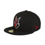 New Era 59Fifty Indianapolis Indians Video Game Night Hat - Black