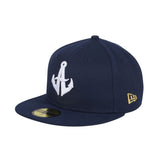 Pre-order New Era 59Fifty Hillside Anchorage Hat - Navy, White