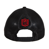 New Era 9Fifty San Francisco 49ers Shanahan Logo Trucker Snapback Hat - Black