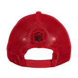 New Era 9Fifty San Francisco 49ers Shanahan Logo Trucker Snapback Hat - Red